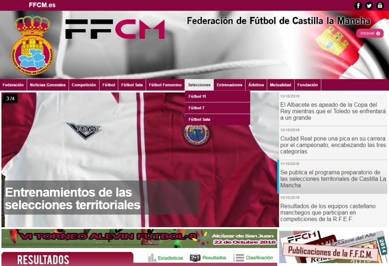 liebre liderazgo Sobretodo Federación Fútbol Castilla la Mancha-Nuevo módulo de Selecciones  Territoriales en nuestra web a disposición de los usuarios